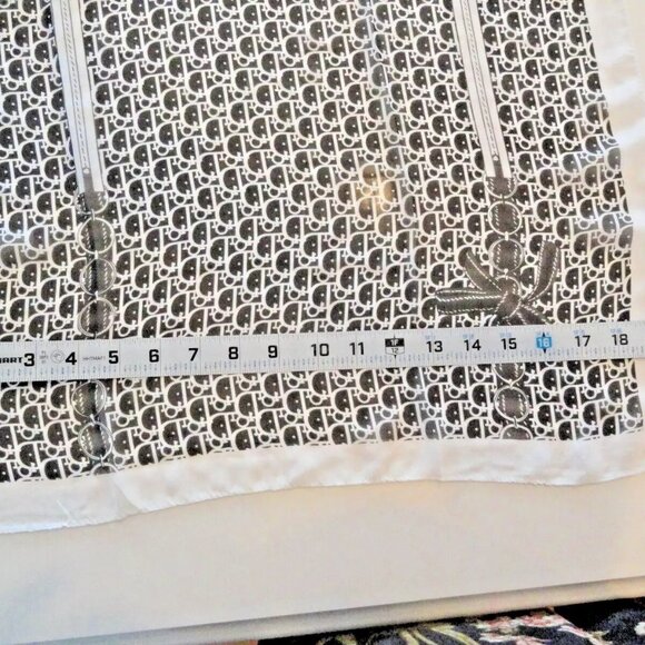 NEW AUTHENTIC 2022 100% SILK CHRISTIAN DIOR PARIS SCARF SCARVE BLACK 60"X20" - Picture 8 of 14